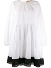 N°21 Lace Flared Dress In White