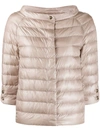 Herno Puffer Jacket In Neutrals