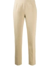 Piazza Sempione Cropped Tailored Trousers In Sand