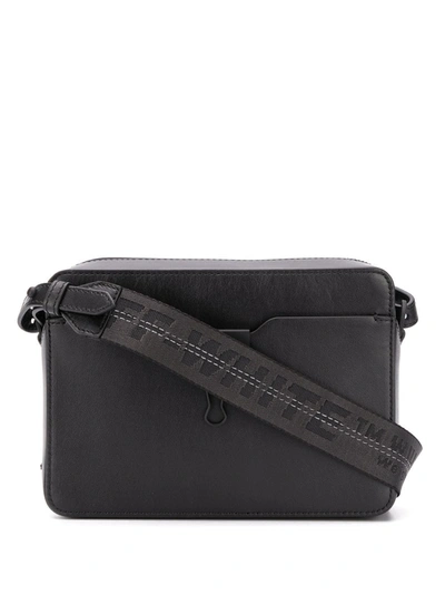 Off-white Zipped Clip Shoulder Bag In 1000 Black No Color