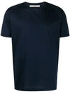 La Fileria For D'aniello Fine-knit Crew-neck T-shirt In Blue