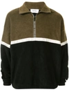 Ports V Two-tone Fleece Top In Green