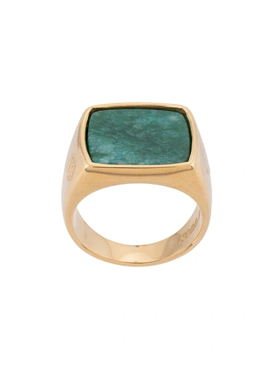 Nialaya Jewelry Squared Signet Ring In Gold