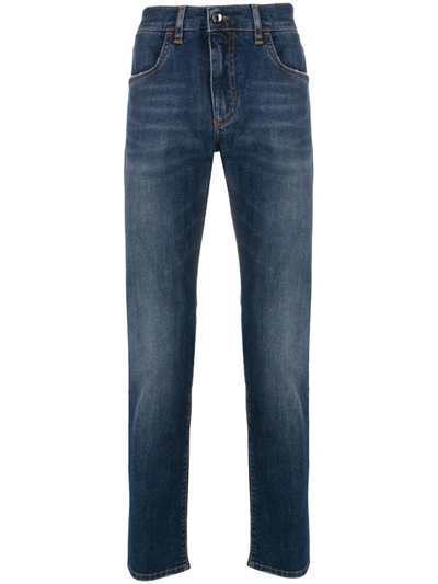 Dolce & Gabbana Vintage Slim-fit Jeans In Blue