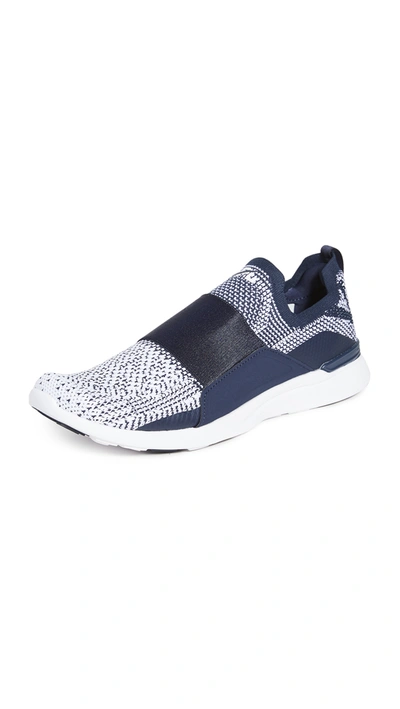 Apl Athletic Propulsion Labs Men's Techloom Bliss Sneakers In Midnight White Ombre