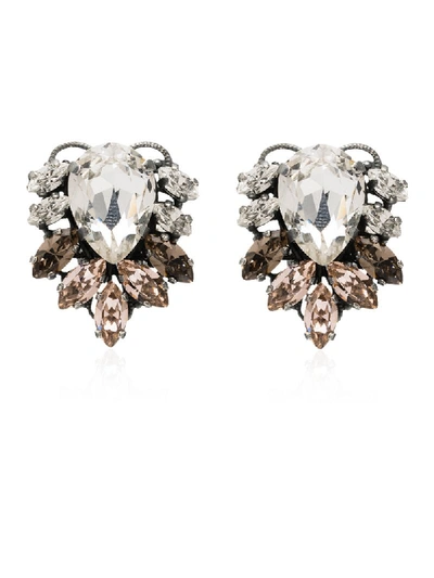 Anton Heunis Silver-tone Crystal Earrings
