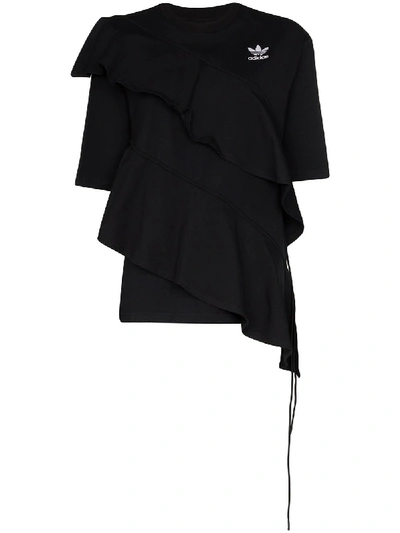 Adidas X Jkoo Adidas X J Koo Ruffle Trim Stretch Cotton T