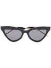 Gucci Black Cat Eye Tinted Sunglasses In Brown