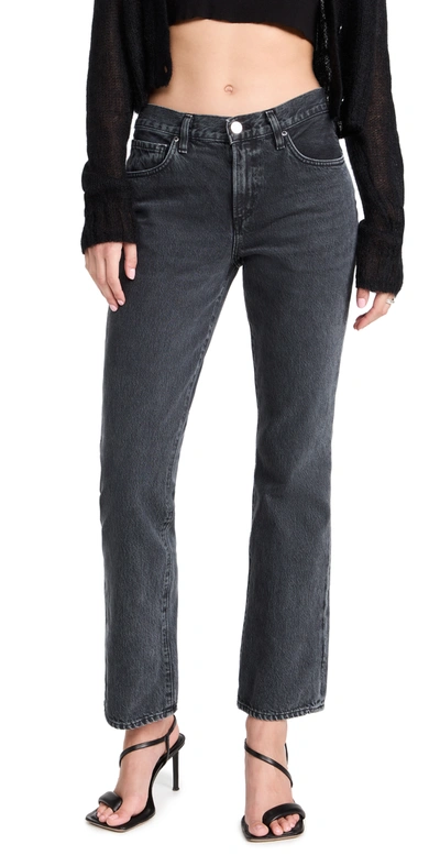 Goldsign The Stratton Mid-rise Slim Bootcut Jeans In Hinton