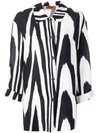 Missoni Zebra-print Crepe De Chine Shirt In Black