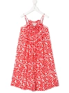 Stella Mccartney Kids' Girl's Heart Print Sleeveless Dress, Size 4-14 In White