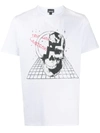 Just Cavalli Skull Print T-shirt In White