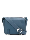 Loewe Military Xs Leather Messenger Bag In Blue