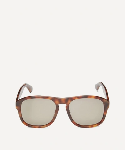 Gucci Oversized Rounded Acetate Sunglasses In Havana