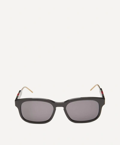 Gucci Rectangular Acetate Sunglasses In Black