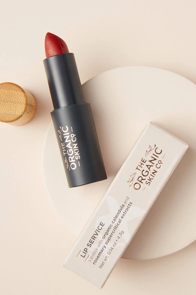The Organic Skin Co. Lip Service Lipstick In Red