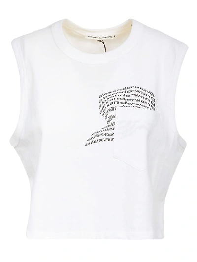 Alexander Wang T High Twist Muscle Top In White