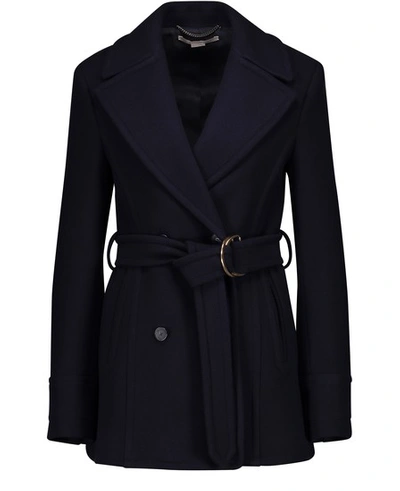 Stella Mccartney Wool Coat In 4101 - Ink