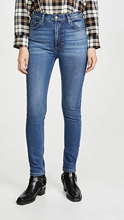 Boyish The Zachary High-rise Comfort Stretch Skinny Jeans In Greed