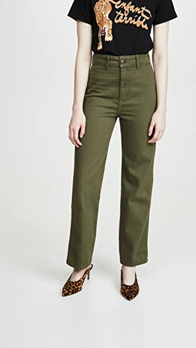 Reformation Marine Jeans In Army
