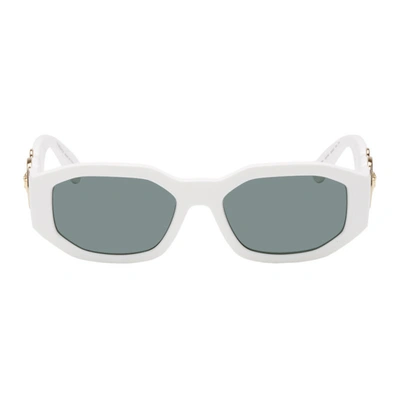 Versace 0ve4361 53mm Hexagon Sunglasses In White