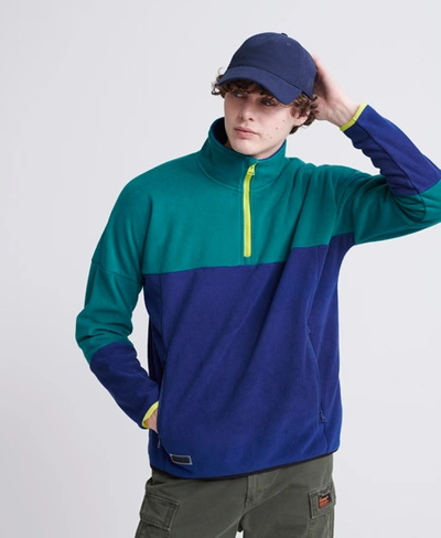 Superdry Crafted Casuals Street Fleece Track Top In Navy