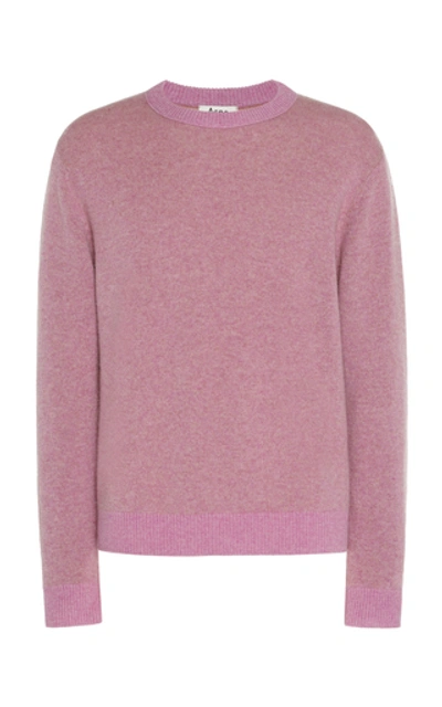 Acne Studios Cashmere Sweater In Lilac Camel