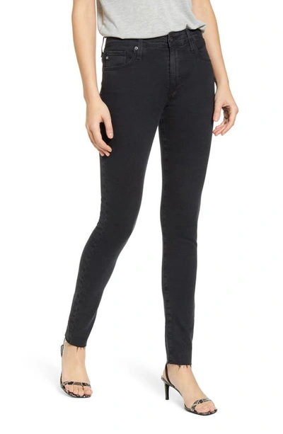 Ag Farrah High Waist Skinny Jeans In Altered Black