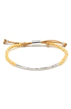 Gorjana Power Gemstone Bracelet In Abundance/ Citrine/ Silver