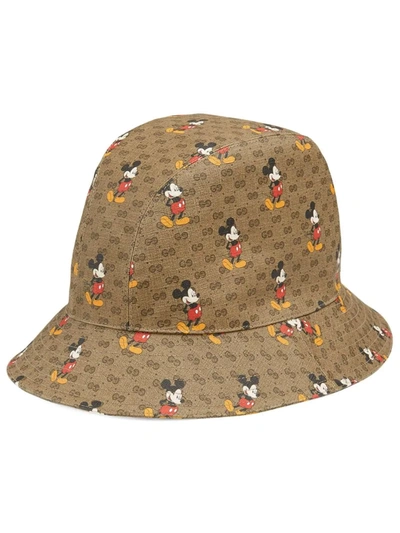 Gucci X Disney Mickey Mouse Hat In Beige