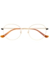 Gucci 50mm Round Optical Glasses In Silver