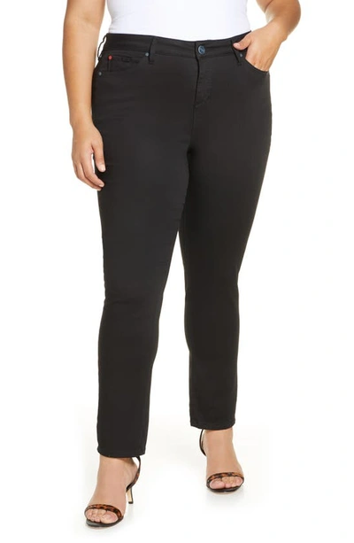 Slink Jeans High Waist Slim Fit Jeans In Forever Black