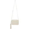 Saint Laurent Lou Medium Leather Cross-body Bag In White