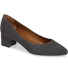 Aquatalia Pasha Pump In Anthracite Suede