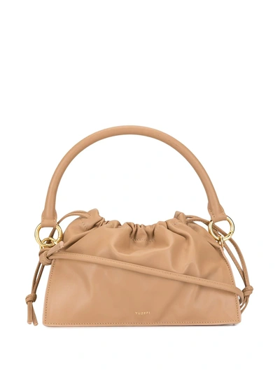 Yuzefi Bom Leather Shoulder Bag In Brown
