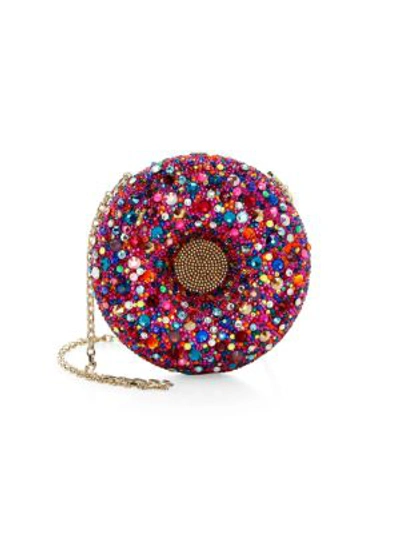 Judith Leiber 'donut Confetti' Crystal Pavé Minaudière In Multi-colour