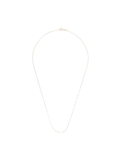 Gigi Clozeau 18k Rose Gold White Beaded Necklace In 50 White