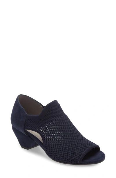Eileen Fisher Wink Open-toe Pumps - Made With Recycled Materials In Midnight Fabric
