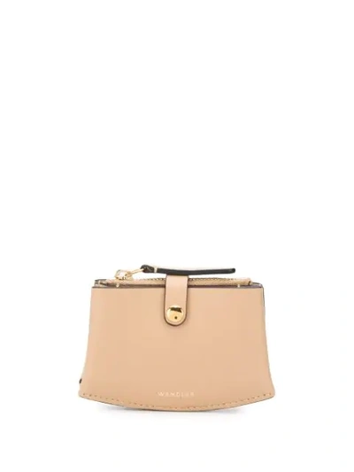 Wandler Corsa Leather Cardholder In Neutrals