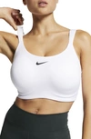 Nike Women's Bold High-support Padded Underwire Sports Bra (plus Size) In White