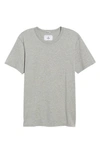 Reigning Champ Short Sleeve Slim Fit Crewneck T-shirt In Grey