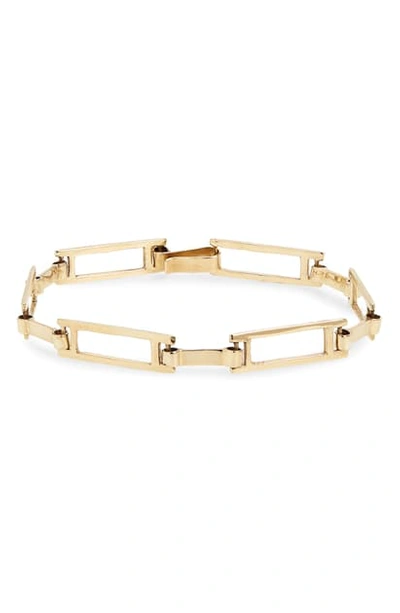 Faris Grid Bracelet In Bronze