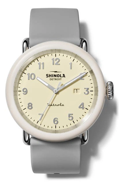 Shinola Detrola The Pine Knob Stainless Steel And Resin Case Watch In Gray