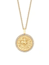 Anita Ko Women's 18k Yellow Gold & Diamond Sagittarius Coin Pendant Necklace