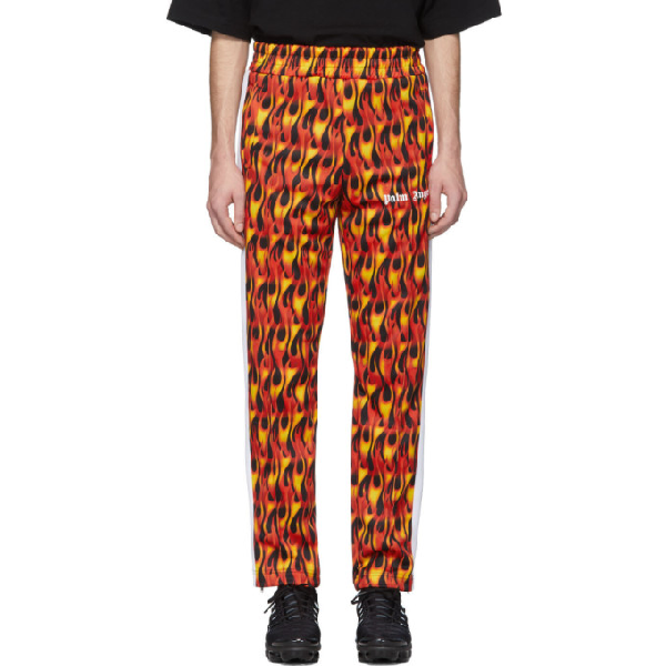 palm angels flame track pants