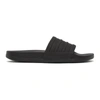Adidas Originals Black Adilette Comfort Slides In Core Black/core Black
