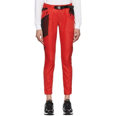 Nike X Matthew M Williams Branded Shell Jogging Bottoms In Uni Red