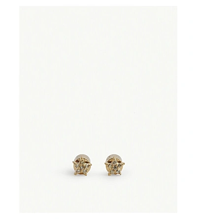 Astrid & Miyu Mystic Star Stud Earrings In Yellow/gold