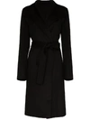 Joseph Lima Belted Wool And Cashmere-blend Coat In Black