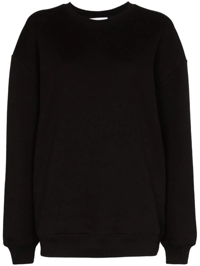 Ninety Percent Sweatshirt Im Oversized-look In Black